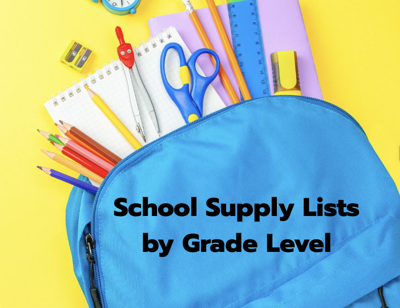  School Supply Lists